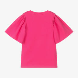 KENZO KIDS-Girls Flutter Sleeve Pink Tee | Childrensalon Outlet