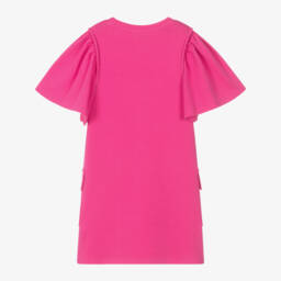 KENZO KIDS-Girls Fuchsia Cotton Jersey Frock | Childrensalon Outlet