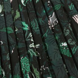 KENZO KIDS-Girls Green Pleated Midi Skirt | Childrensalon Outlet