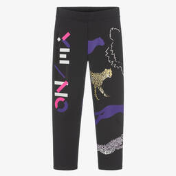 KENZO KIDS-Серые легинсы из джерси для девочек | Childrensalon Outlet