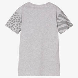 KENZO KIDS-Girls Grey T-Shirt Dress | Childrensalon Outlet