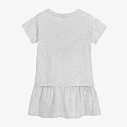 KENZO KIDS-Girls Grey Tiger Jersey Dress | Childrensalon Outlet