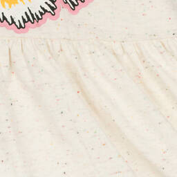 KENZO KIDS-Girls Ivory Cotton Varsity Tiger Dress | Childrensalon Outlet