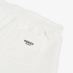 KENZO KIDS-Girls Ivory Floral Cotton Shorts | Childrensalon Outlet