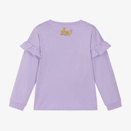 KENZO KIDS-Girls Lilac Jersey Sweatshirt | Childrensalon Outlet