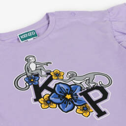 KENZO KIDS-Girls Lilac Jersey Sweatshirt | Childrensalon Outlet