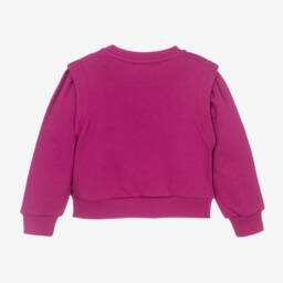 كينزو كيدز-سويتشيرت بطبعة نمر لون زهري للبنات | Childrensalon Outlet