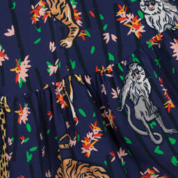 KENZO KIDS-Girls Navy Blue Logo Dress | Childrensalon Outlet