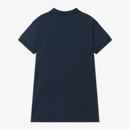 KENZO KIDS-Girls Navy Cotton Polo Dress | Childrensalon Outlet