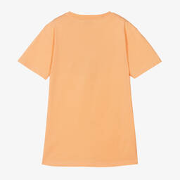 KENZO KIDS-Girls Orange Cotton Giraffe Dress | Childrensalon Outlet