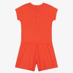 KENZO KIDS-Оранжевый комбинезон со слоном | Childrensalon Outlet