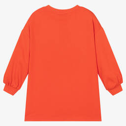 KENZO KIDS-Girls Orange KOTORA Sweatshirt Dress | Childrensalon Outlet