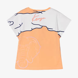 KENZO KIDS-Girls Orange Multi-Iconics T-Shirt | Childrensalon Outlet