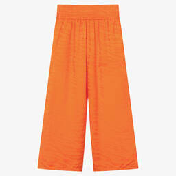 KENZO KIDS-Girls Orange Tiger Stripe Trousers | Childrensalon Outlet