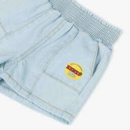KENZO KIDS-Шорты из светло-голубого хлопка для девочек | Childrensalon Outlet