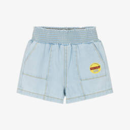 KENZO KIDS-Шорты из светло-голубого хлопка для девочек | Childrensalon Outlet