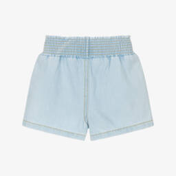 KENZO KIDS-Шорты из светло-голубого хлопка для девочек | Childrensalon Outlet