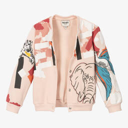KENZO KIDS-Розовая куртка-бомбер для девочек | Childrensalon Outlet