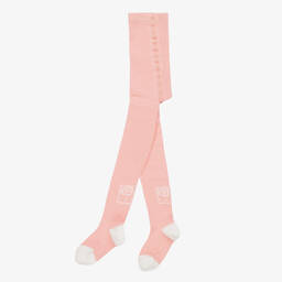 KENZO KIDS-Girls Pale Pink Paris Tights | Childrensalon Outlet