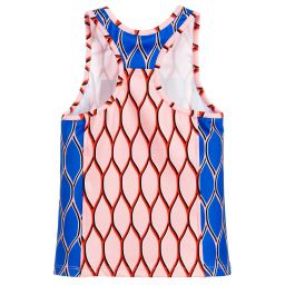 KENZO KIDS Эксклюзивный выпуск-Girls Pink & Blue Sports Top | Childrensalon Outlet