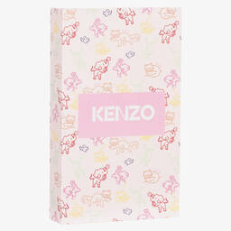KENZO KIDS-Girls Pink Cotton Animal Babysuit Set | Childrensalon Outlet