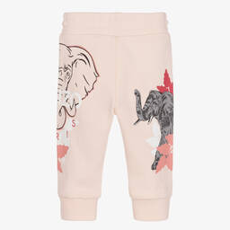 KENZO KIDS-Розовые хлопковые джоггеры для девочек | Childrensalon Outlet