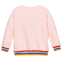 KENZO KIDS-Girls Pink Cotton Sweatshirt | Childrensalon Outlet