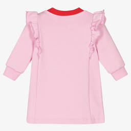 KENZO KIDS-Girls Pink Cotton Sweatshirt Dress | Childrensalon Outlet