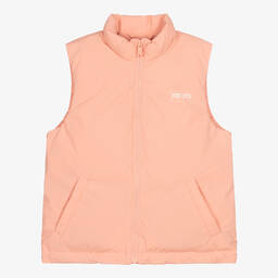 KENZO KIDS-Розовый пуховый жилет для девочек | Childrensalon Outlet