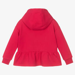 كينزو كيدز-سويتشيرت قطن جيرسي لون زهري داكن للبنات | Childrensalon Outlet