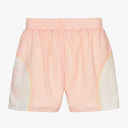 KENZO KIDS-Розовые нейлоновые шорты для девочек | Childrensalon Outlet