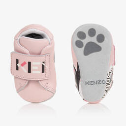 KENZO KIDS-Розовые пинетки для девочек | Childrensalon Outlet