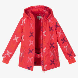 KENZO KIDS-Girls Pink Ski Jacket | Childrensalon Outlet