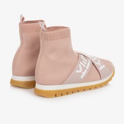 KENZO KIDS-Girls Pink Sock Trainers | Childrensalon Outlet