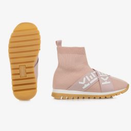 KENZO KIDS-Girls Pink Sock Trainers | Childrensalon Outlet