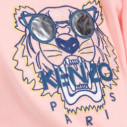 KENZO KIDS-Girls Pink Tiger Jersey Dress | Childrensalon Outlet
