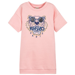 KENZO KIDS-Girls Pink Tiger Jersey Dress | Childrensalon Outlet