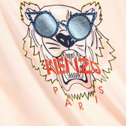 KENZO KIDS-Girls Pink Tiger T-Shirt | Childrensalon Outlet
