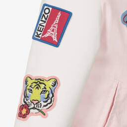 KENZO KIDS-Girls Pink Varsity Jacket | Childrensalon Outlet