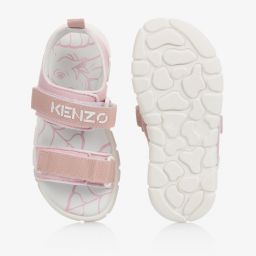 كينزو كيدز-صندل أطفال بناتي قماش لون زهري باهت | Childrensalon Outlet