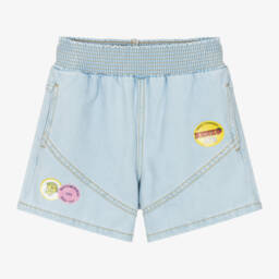 KENZO KIDS-شورت قطني أزرق مرح للبنات | Childrensalon Outlet