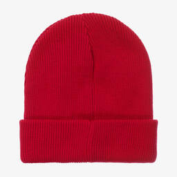 KENZO KIDS-Girls Red Cotton Knit Beanie Hat | Childrensalon Outlet