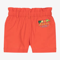 KENZO KIDS-Girls Red Cotton  Shorts | Childrensalon Outlet