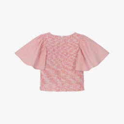 KENZO KIDS-Girls Red Stripe Woven Top | Childrensalon Outlet
