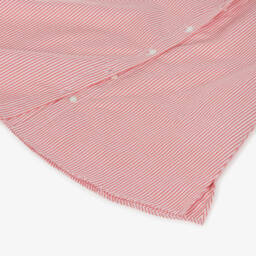 KENZO KIDS-Girls Scarlet Striped Cotton Frock | Childrensalon Outlet