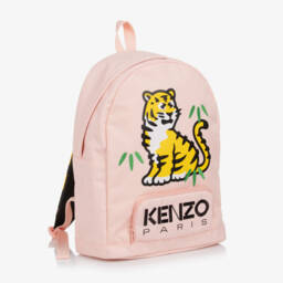 KENZO KIDS-Мягкий розовый рюкзак с тигром для девочек | Childrensalon Outlet