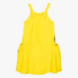 KENZO KIDS-Girls Sunflower Yellow Terry Dress | Childrensalon Outlet