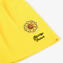 KENZO KIDS-شورت بناتي بتصميم زهرة عباد الشمس المشرق | Childrensalon Outlet