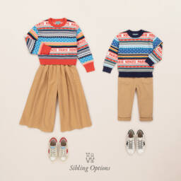 KENZO KIDS-Girls Tan Cotton Twill Culottes | Childrensalon Outlet