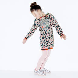 KENZO KIDS-Girls Tiger Knitted Dress | Childrensalon Outlet